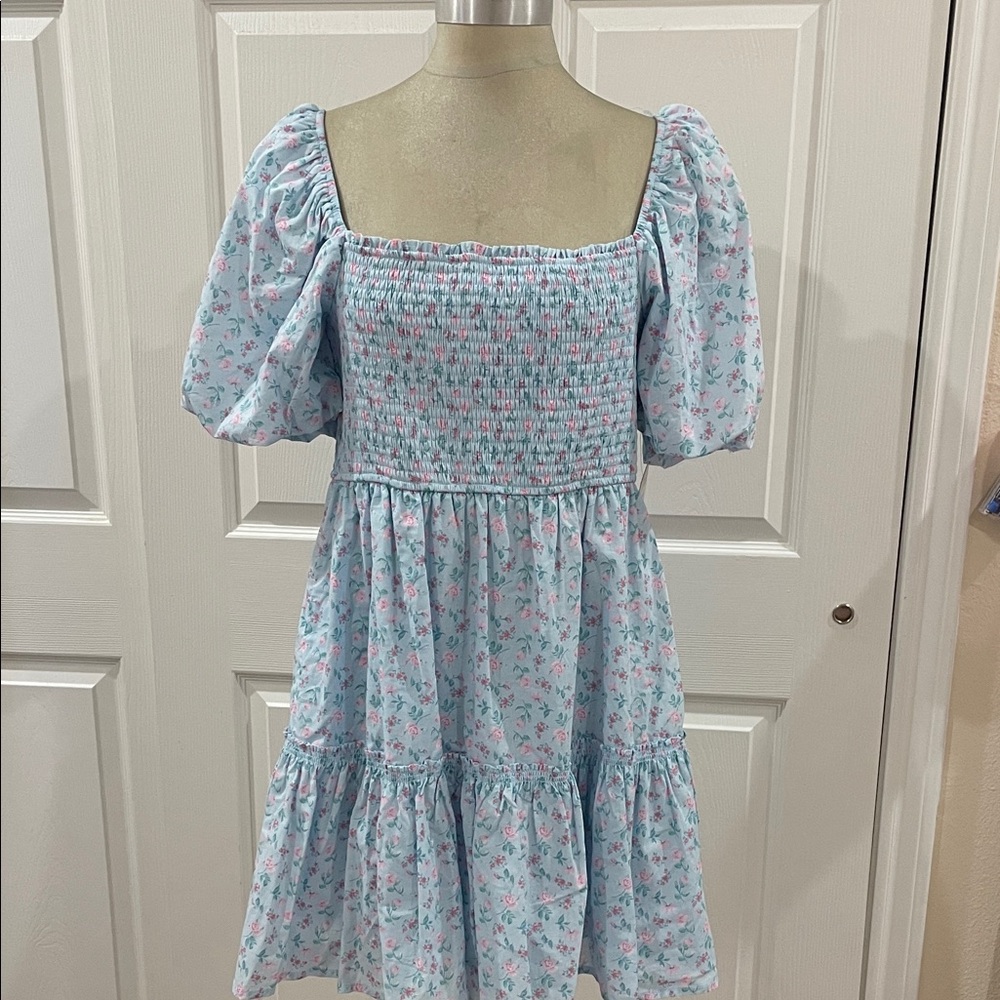 Altar’d State Floral Puff Sleeve Dress